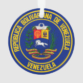 Venezuela-Runde Ornament (Rückseite)