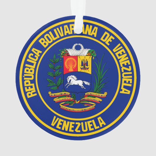 Venezuela-Runde Ornament (Rückseite)