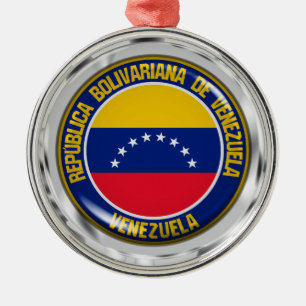 Venezuela-Runde Ornament Aus Metall