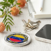 Venezuela-Runde Schlüsselanhänger (Seite)