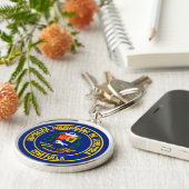 Venezuela-Runde Schlüsselanhänger (Seite)