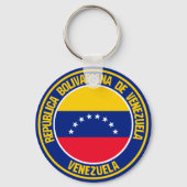 Venezuela-Runde Schlüsselanhänger (Vorderseite)