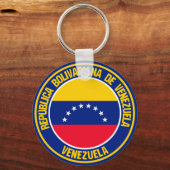 Venezuela-Runde Schlüsselanhänger (Vorderseite)