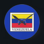 Venezuela Runde Wanduhr<br><div class="desc">Venezuela</div>