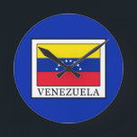 Venezuela Runde Wanduhr<br><div class="desc">Venezuela</div>