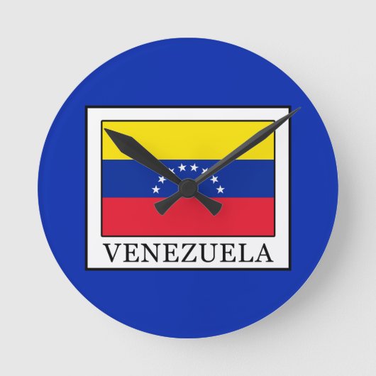 Venezuela Runde Wanduhr (Vorderseite)