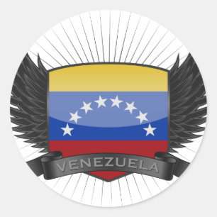 VENEZUELA RUNDER AUFKLEBER