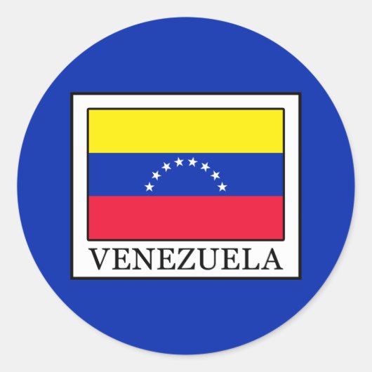 Venezuela Runder Aufkleber (Vorderseite)