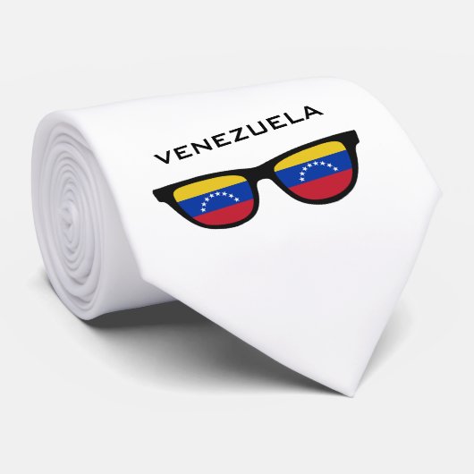 Venezuela Shades Custom Text & Color Krawatte (Gerollt)