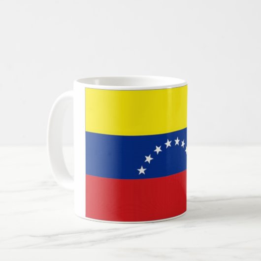 Venezuela-Staatsflagge Kaffeetasse (Vorderseite Links)