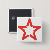 Venezuela-Stern-Logo-Knopf Button (Vorne & Hinten)