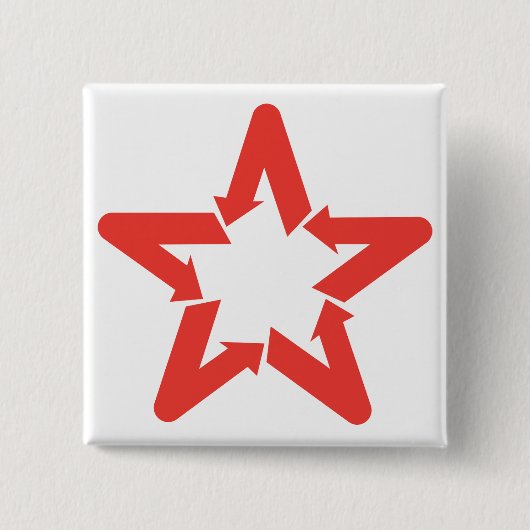 Venezuela-Stern-Logo-Knopf Button (Vorderseite)