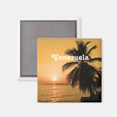 Venezuela Sunset Magnet (Vorderseite/Rückseite)