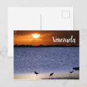 Venezuela Sunset Postkarte (Vorne/Hinten)