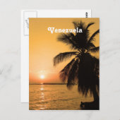 Venezuela Sunset Postkarte (Vorne/Hinten)