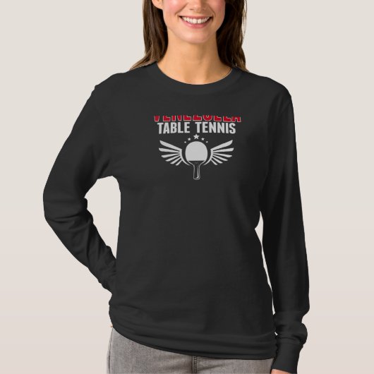 Venezuela Table Tennis Support Venezuelan Ping P T-Shirt (Vorderseite)
