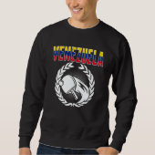 Venezuela Table Tennis Venezuelan Ping Pong Suppo Sweatshirt (Vorderseite)