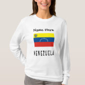 Venezuela und die venezolanische Flagge Personalis T-Shirt (Vorderseite)