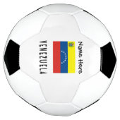 Venezuela und Venezuela Flagge mit Ihrem Namen Soc Fußball (Gedreht)