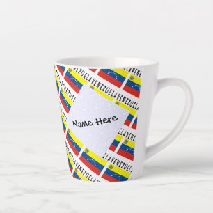 Venezuela und Venezuelas Flaggen Personalisiert Milchtasse