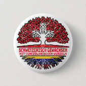 Venezuela Venezolanisch Schweizer Schweiz Baum Button (Vorderseite)