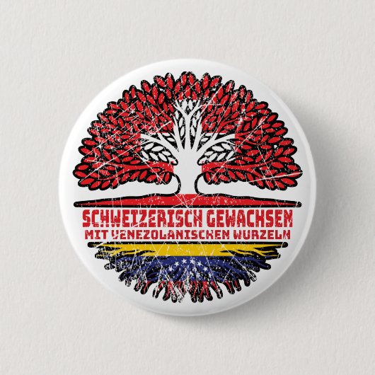 Venezuela Venezolanisch Schweizer Schweiz Baum Button (Vorderseite)