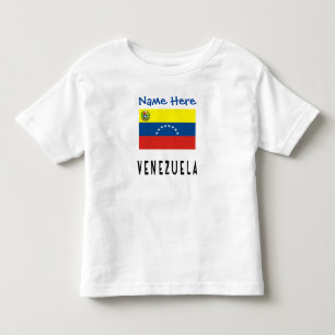 Venezuela Venezolanische Flagge Blau Personalisier Kleinkind T-shirt