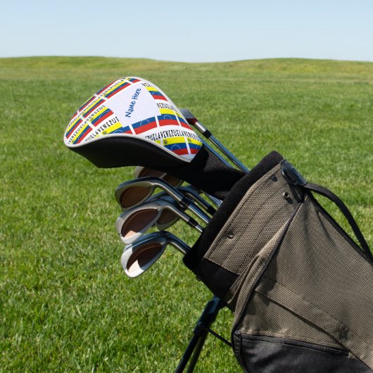 Venezuela Venezolanische Flagge geteert blau Perso Golf Headcover (In SItu)