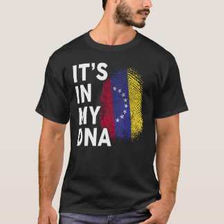 Venezuela Venezolanische Flagge meine DNA hispanis T-Shirt
