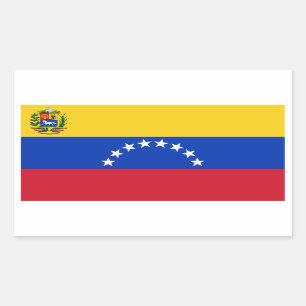 Venezuela/venezolanische Flagge Rechteckiger Aufkleber