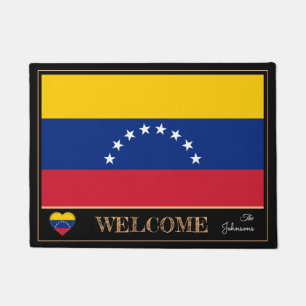 Venezuela & Venezuela Flag Haus / Sport Willkommen Fußmatte