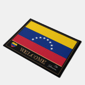 Venezuela & Venezuela Flag Haus / Sport Willkommen Fußmatte (Schrägansicht)