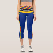 Venezuela & Venezuela Flag Mode Fitness, Sport Capri Leggings (Vorderseite)