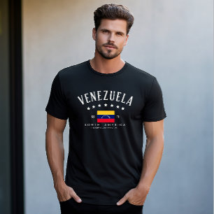 Venezuela   Venezuela-Flagge Längengrad Modern T-Shirt