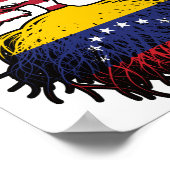 Venezuela Venezuelan American USA Tree Roots Flag Poster (Ecke)