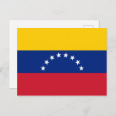 Venezuela (Venezuelan) Flagge Postkarte (Vorne/Hinten)