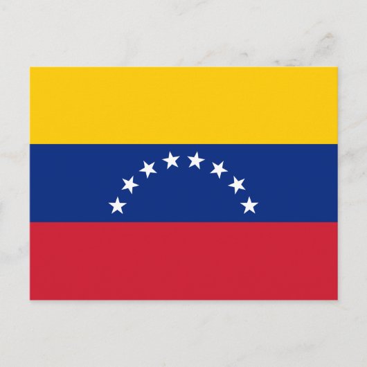 Venezuela (Venezuelan) Flagge Postkarte (Vorderseite)
