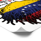 Venezuela Venezuelan kanadische Treppenroots Poster (Ecke)