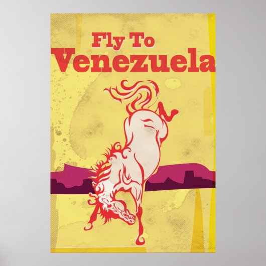 Venezuela Vintage Reiseplakat Poster (Vorne)