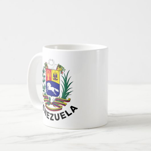 Venezuela-Wappen Kaffeetasse (Vorderseite Links)