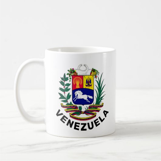 Venezuela-Wappen Kaffeetasse (Links)
