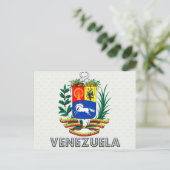 Venezuela-Wappen Postkarte (Stehend Vorderseite)