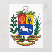 Venezuela-Wappen Postkarte (Vorderseite)