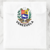Venezuela-Wappen Runder Aufkleber (Tasche)