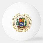 Venezuela-Wappen Tischtennisball (Rückseite)