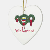 Venezuela-Weihnachten 2 Keramikornament (Links)