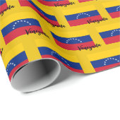 Venezuela Wrapping Paper, venezolanische Flagge Go Geschenkpapier (Rolleneckpunkt)