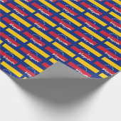 Venezuela Wrapping Paper, venezolanische Flaggenpa Geschenkpapier (Ecke)