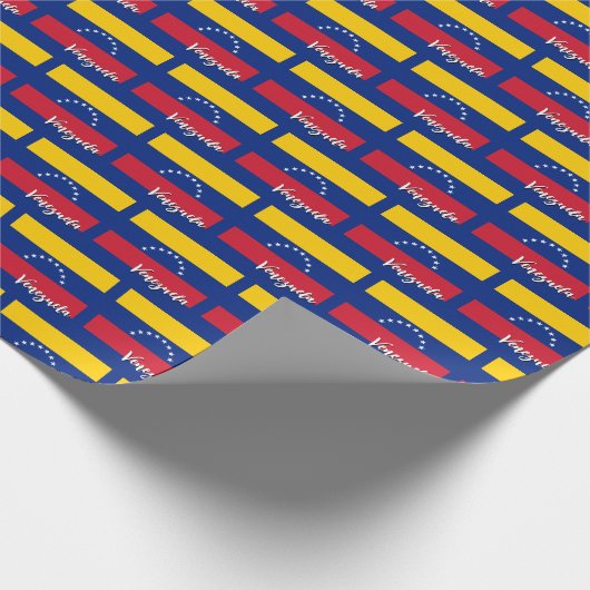 Venezuela Wrapping Paper, venezolanische Flaggenpa Geschenkpapier (Ecke)