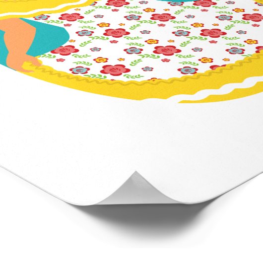 Venezuelan Dancer Matryoshka Poster (Ecke)